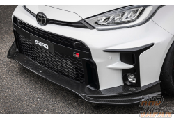 Sard GT1 Front Half Spoiler FRP Flat Black - GR Yaris GXPA16 Zenki Model / Before Minor Change