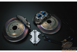 Midori Seibi Center Endless Forged Monoblock 6-Pot Caliper Brake Caliper Kit 355mm Front MX72 Pads - Skyline GT-R BNR34