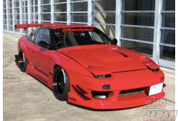 Garage Mak Aero Bonnet Hood Type 1 Carbon Fiber - 180SX