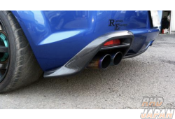R-Magic RE Rear Bumper Muffler Garnish Set FRP Matt Black - RX-8 SE3P Kouki