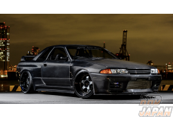 Garage Active Front Bumper for Wide Body Carbon Fiber - Skyline GT-R BNR32