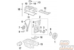 Honda OEM Oil Pan - CL7 Accord Euro R