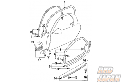 Mazda OEM Belt Moulding - FD3S RX7