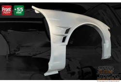 Origin Labo. Front Wide Fender Set +55mm - S14 to 180SX Face-Swap