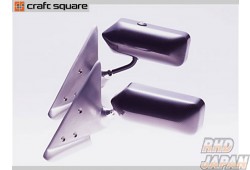 Craft Square Touring Competition Mirrors TCA-N1 With Blue Lens - Skyline GT-R BNR34