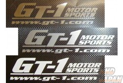 GT-1 Motorsports Cut Lettering Sticker Rainbow