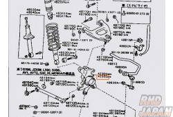 Toyota OEM Left Side Rear Axle Carrier Sub-Assembly 22021