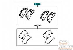 Toyota OEM Rear Disc Brake Pad Kit 12040 AE111