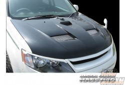 HASEPRO Mirabeu Bonnet Hood - Carbon Mitsubishi CW5W