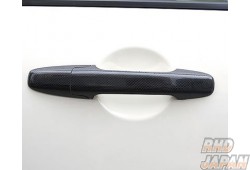 Seeker Door Handle Cover - Carbon Non-UV Cut Civic FD2