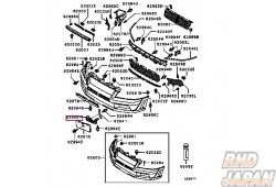 Mitsubishi OEM Front License Plate Bracket - CT9A