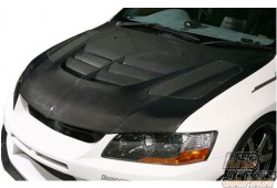 Varis Cooling Bonnet Hood Carbon Ver 2 - Lancer Evolution CT9A