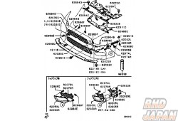 Mitsubishi OEM Front Bumper Support LH - CZ4A