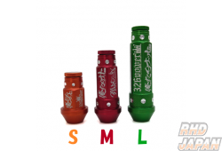 326 Power Oretachi Duralumin Lug Nuts - Medium M12 X 1.25 Gunmetalic