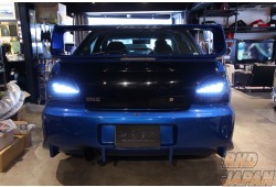 Car Shop GLOW Custom LED Tail Lights Smoked Ver 1 - Impreza WRX GDA GDB