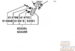 Mitsubishi OEM Front Bumper Extension Right - EC5W