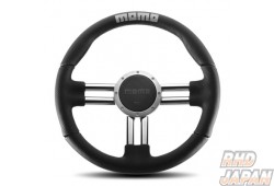 MOMO V6 Steering Wheel 350mm - Chrome