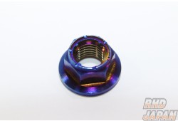 Thunder Bolt Titanium Metal Lock Flange Nut - M10 X P1.25