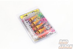 326 Power Duralumin Lug Nut Drilled Caps Set - Medium Gold