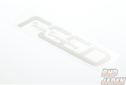 Fujita Engineering FEED Logo Sticker 4×17cm - Silver