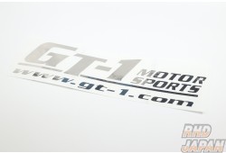 GT-1 Motorsports Cut Lettering Sticker Large Mirror