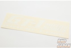 GT-1 Motorsports Cut Lettering Sticker Large White