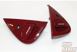 RE-Amemiya Red Carbon Look Door Handles - FD3S