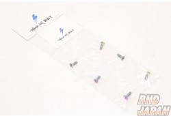 Thunder Bolt Ti SS-1a Titanium Steering Wheel Bolt Set - Green