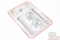 Aluminum Bonnet Lock Pin Set - Silver