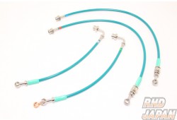 Project Mu Teflon Brake Line Stainless Fittings Green - CT9A