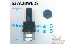Weds Air Valve Adapter Stem - WedsSport FT-117 Diamond Black