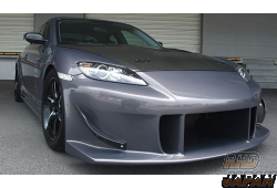 Odula Front Bumper Type GT Option Front Canard Set FRP - RX-8 SE3P Zenki