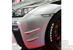 Top Secret GT Front Wide Fender Bumper Cover Set for OEM My17 Bumper GT17S - GT-R R35