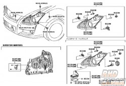 Toyota OEM Head Lamp Unit Assy Left - AZE154H AZE156H