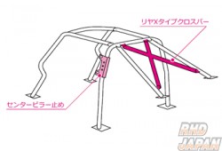 CUSCO Rear X Type Cross Bar - Safety 21 Roll Bar