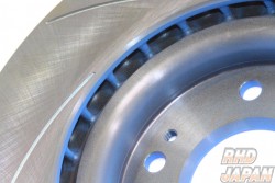 Endless Curving Slit Brake Rotor Rear Blue Left - NCEC