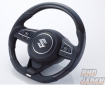 TRUST GReddy Steering Wheel Black Carbon Black Euro Stitch - Swift Sport ZC33S Swift ZC13S ZC43S ZC53S ZD53S ZC83S ZD83S