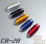 Kyo-Ei KICS Racing Gear Compression Bolt for Racing Nut - M12xP1.25 28mm Silver
