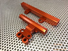 Super Now High-Flow Fuel Delivery Rail Set Red - FC3S