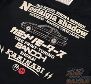 Tedman Kaminari Motors Long Sleeve Shirt Nostalgia shadow S13 Silvia - XL Black