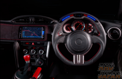 DAMD Performance Steering Wheel Black Leather Red Stitch DPS358-Z - BRZ ZC6 Applied Model A/B/C/D 86 ZN6 Zenki