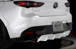 Blitz Aero Speed R-Concept Rear Side Spoiler Jet Black Mica - Mazda 3 Fastback BP5P BP8P BPFP BPEP