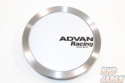 YOKOHAMA Advan Racing Center Cap Full Flat 63mm - Silver Almite