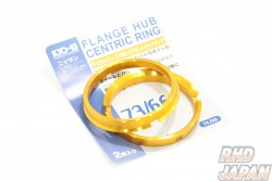 KYO-EI Gold Flange Hub Centric Ring Set - Outer 73mm 66