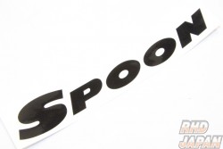 Spoon Sports Logo Team Sticker 300mm - Black