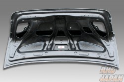 M&M Honda Aero Ducktail Trunk Lid Type 4 Full Twill Carbon Fiber With Out Holes U/V Clear Coat - FD2