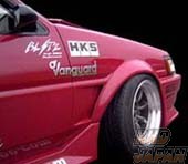 Run Free Front Wide Fenders - AE86 Levin