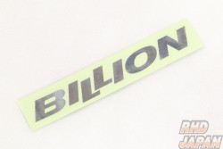 Billion GT Spec Large Logo Sticker - Silver