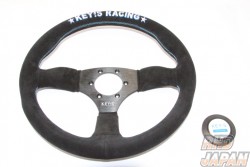 KEY`S Racing Steering Wheel Semi Deep Type - 350mm Buckskin