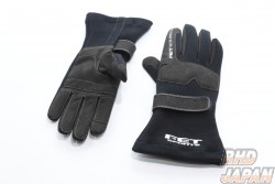 FET Sports 3D Racing Gloves - Black Black Small